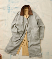 Reversible Linen Cotton Raglan Mac