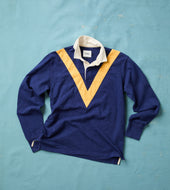 And Yellow Chevron Flam Cotton Rugby Shirt