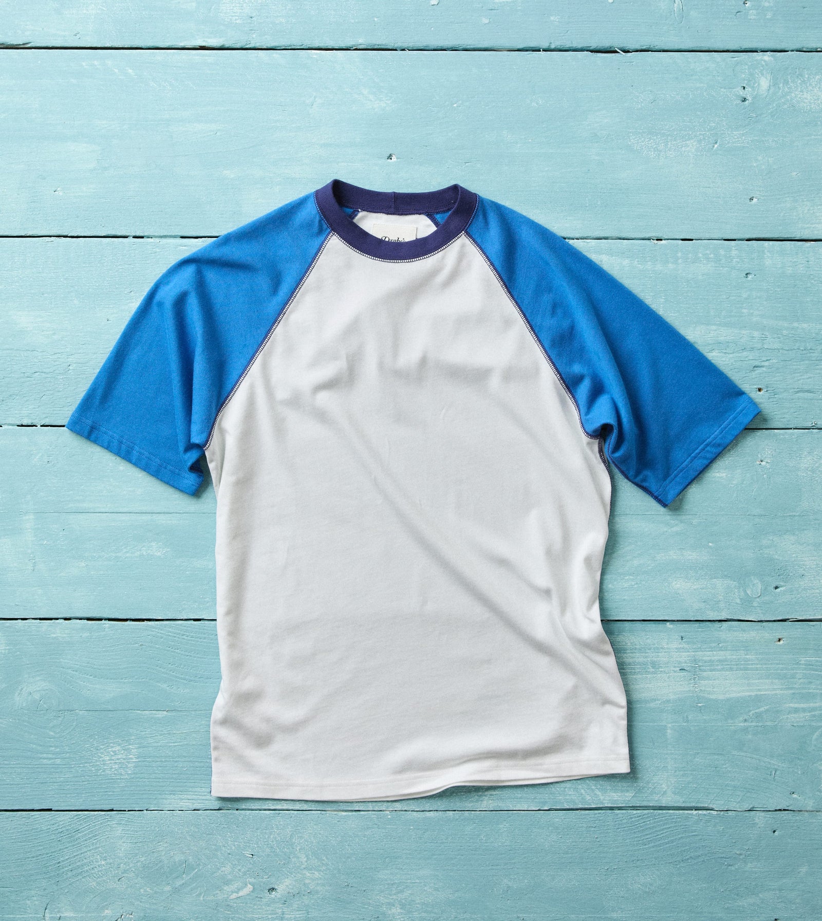 And Blue Raglan Sleeve Hiking T Shirt