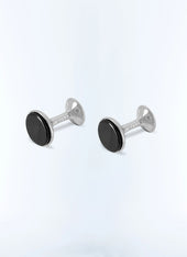 Silver brass cufflinks
