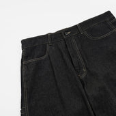 Curved Denim Pants