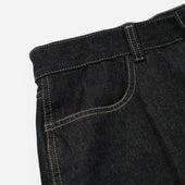 Curved Denim Pants