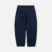 Curved Denim Pants