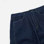 Curved Denim Pants