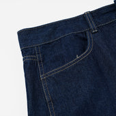 Curved Denim Pants