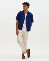 Curzon Jacquard Viscose Short Sleeve Shirt
