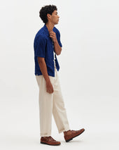 Curzon Jacquard Viscose Short Sleeve Shirt