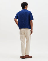Curzon Jacquard Viscose Short Sleeve Shirt