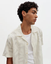 Curzon Jacquard Viscose Short Sleeve Shirt