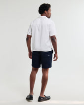 Curzon Off White Lyocell Twill Short Sleeve Shirt