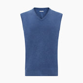 V Neck Sleeveless Cashmere Vest