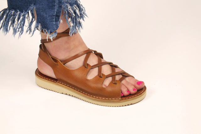 D030 Tan Sandals