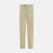 Taupe Linen Henry Trousers