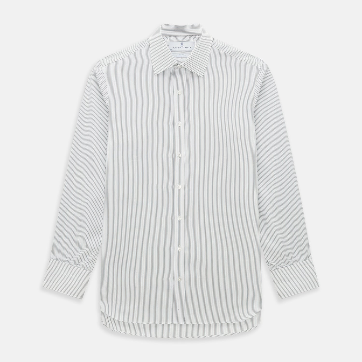 Green and Brown Ticking Stripe Mayfair Shirt