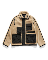 SHEARING CAMERAMAN JACKET / BLACK & BEIGE