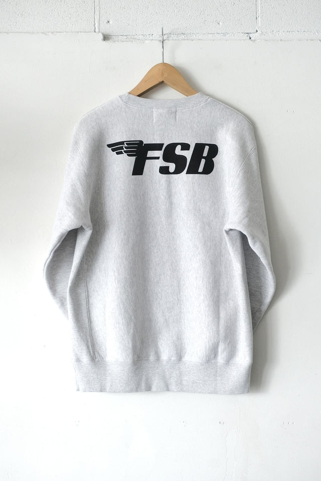 FSB Sweat Crew 'wing logo' Ash Gray | Directors Web Shop powered by BASE