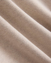 Relaxed V-Neck Sweater in Everyday Cotton | Heathered Oat