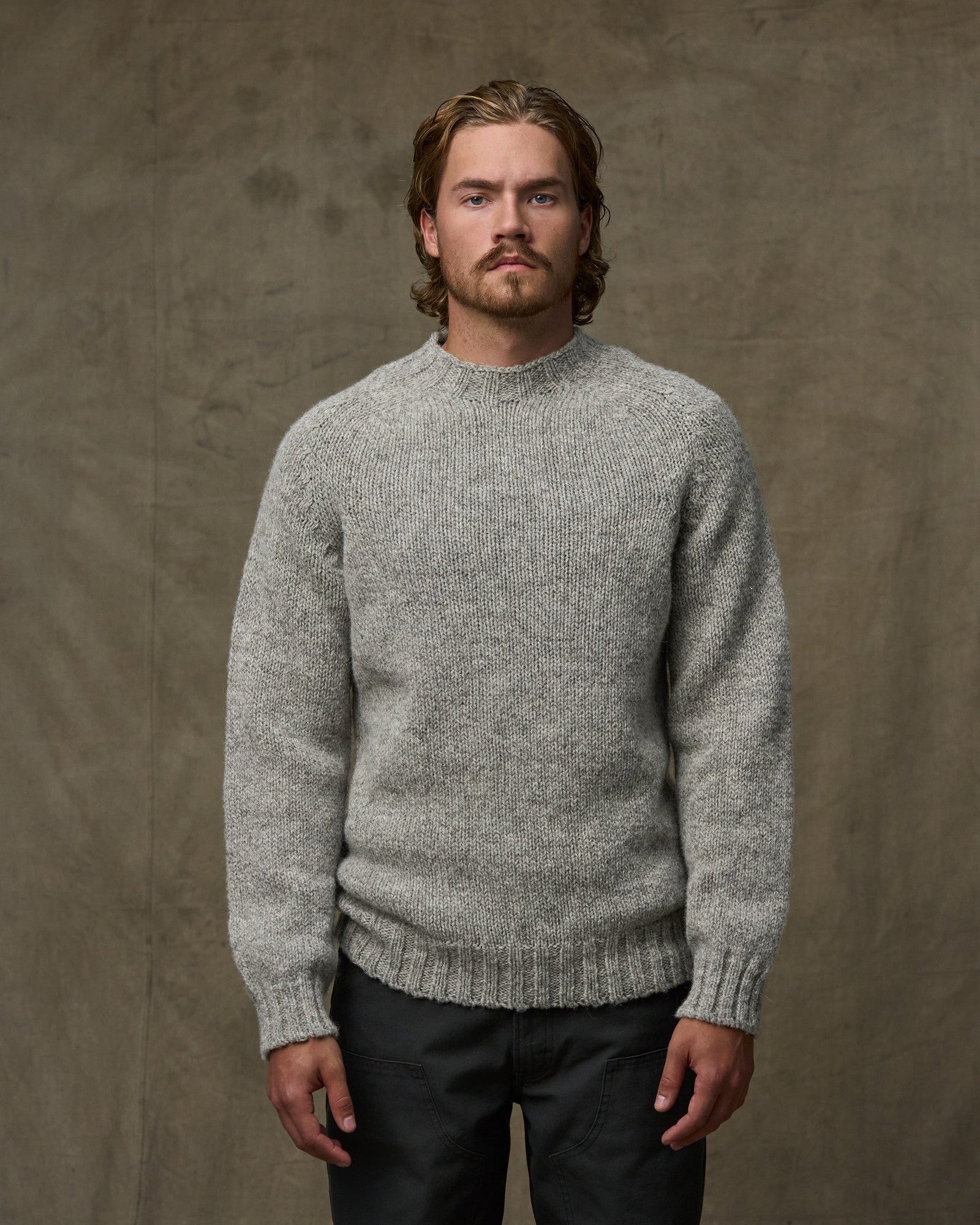 Heritage 3-gauge Wool Sweater - Oat Heather