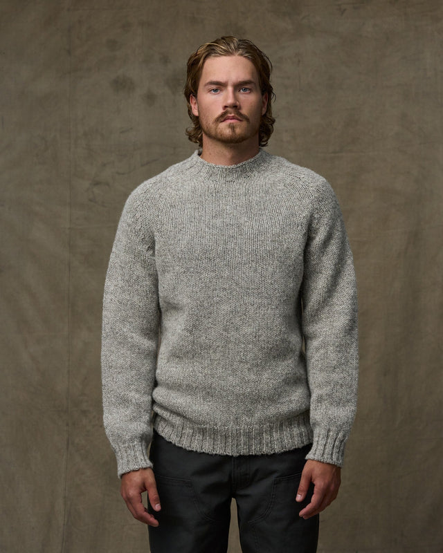 Heritage 3-gauge Wool Sweater - Oat Heather