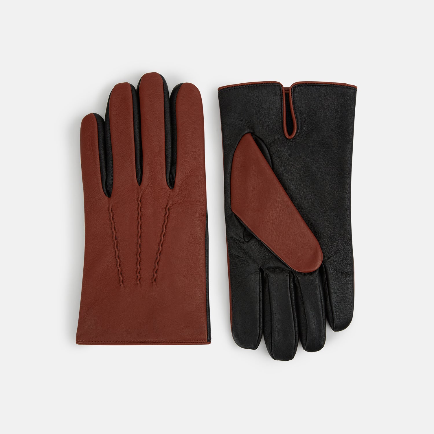 Ebony Cashmere Lined Hairsheep Leather Touchscreen Gloves