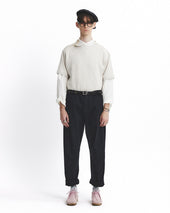 Army Double Zip T Shirt Oatmeal