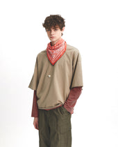 Square Silk Scarf Brown