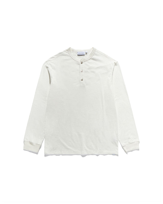 HENLEY NECK L.S T-SHIRTS / OFF WHITE