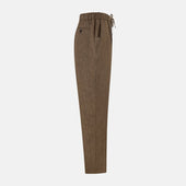 Pine Cone Linen Herringbone Miles Trousers
