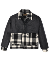 Mackinaw Wool Caped Jacket Plaid