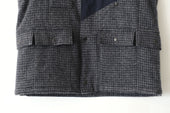 Fujito Hunting Vest Check Navy Check Navy Directors Web Shop Powered By Base