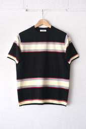 FUJITO Border Knit T-Shirt Black Border,Beige Border | Directors Web Shop powered by BASE