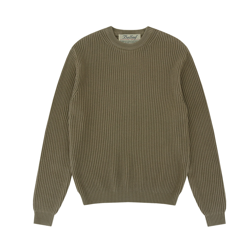 Essential Crewnrck sweater (Beige)