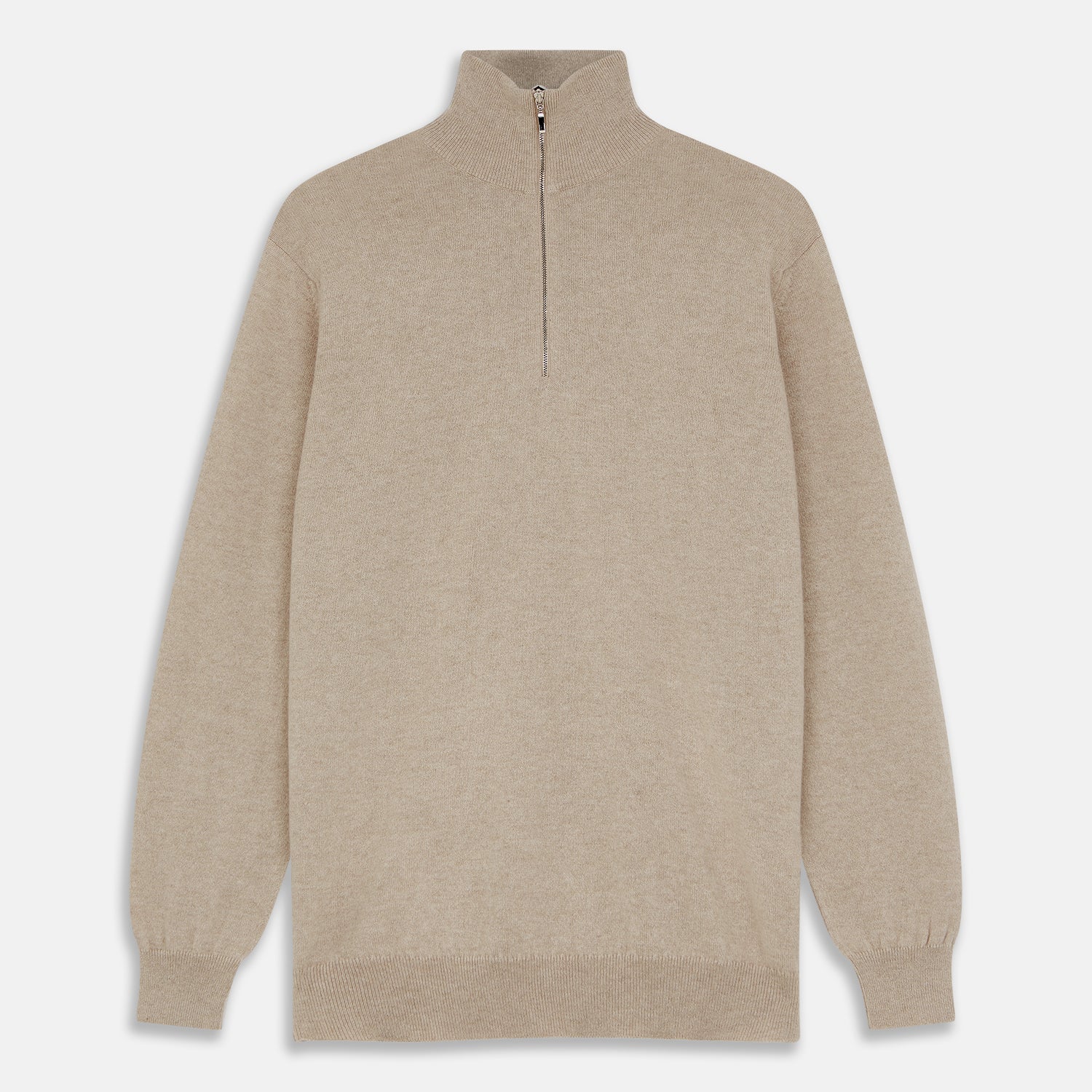 Beige Lennox Half-Zip Jumper