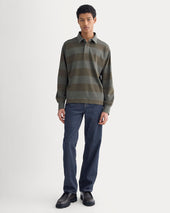 Vintage Rugby Pullover | Overdye Olive Night