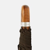 Telescopic Umbrella With Maple Crook Handle
