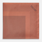Blush Dot Silk Pocket Square