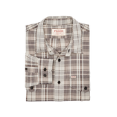 Filson's Washed Feather Cloth Shirt - Light Brown / Natural Plaid