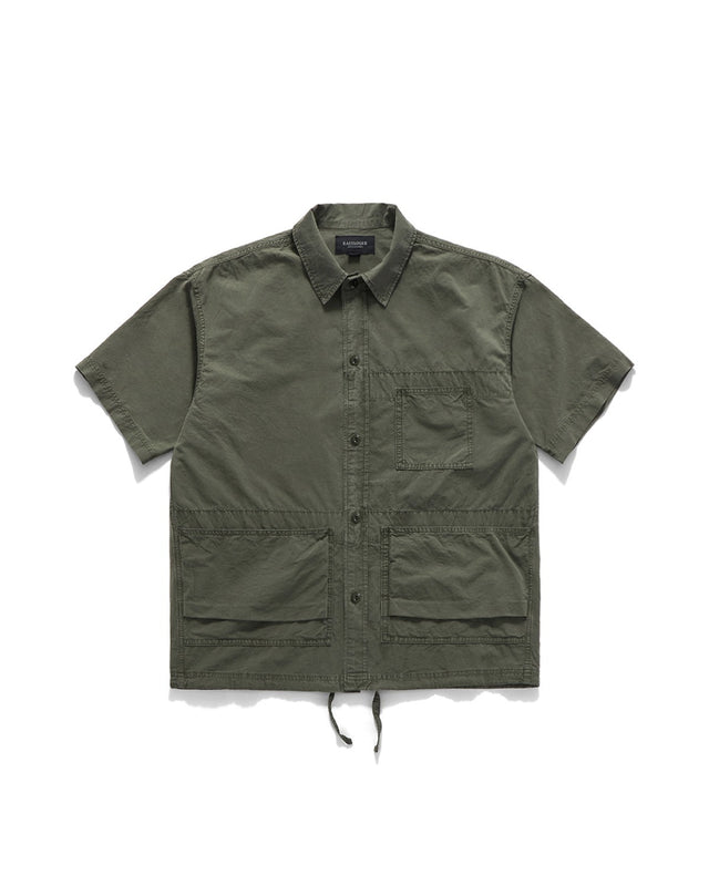 CARPENTER WORK HALF SHIRTS / OLIVE