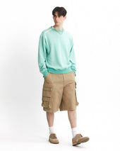 Army Double Zip Sweatshirt L Green