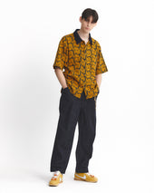 Curve Knee Belted Pants Denim