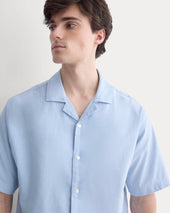 Cropped Resort Shirt | Light Blue