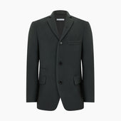 Green Apsley Single Breasted Caban Coat