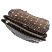 Mochila Backpack Leather With Cream Stitching