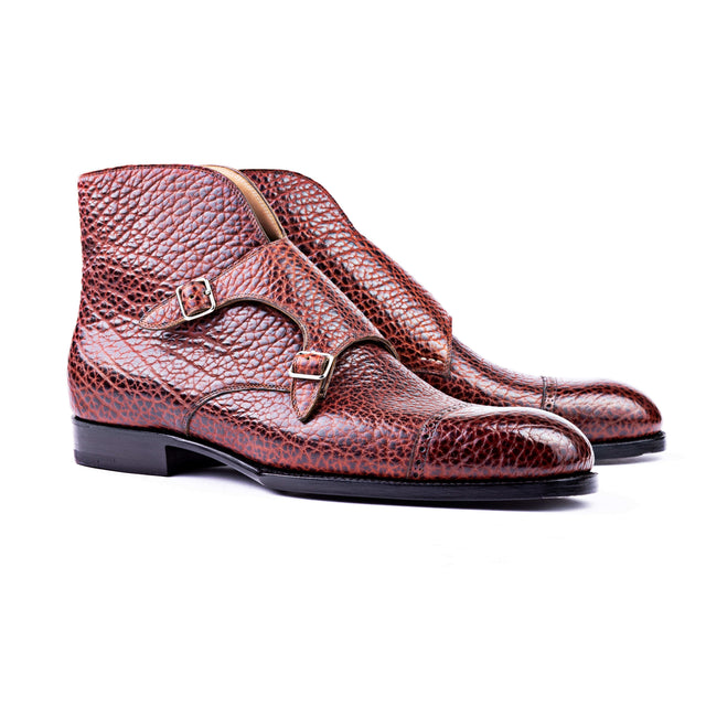 Double Buckle Monk Boots: Old Bailey