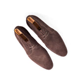 Chukka Boots In Dark Brown Kudu Suede