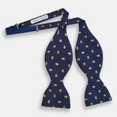 And Yellow Links Silk Bow Tie