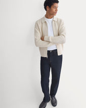 Honeycomb Sweater Jacket | Heathered Oat