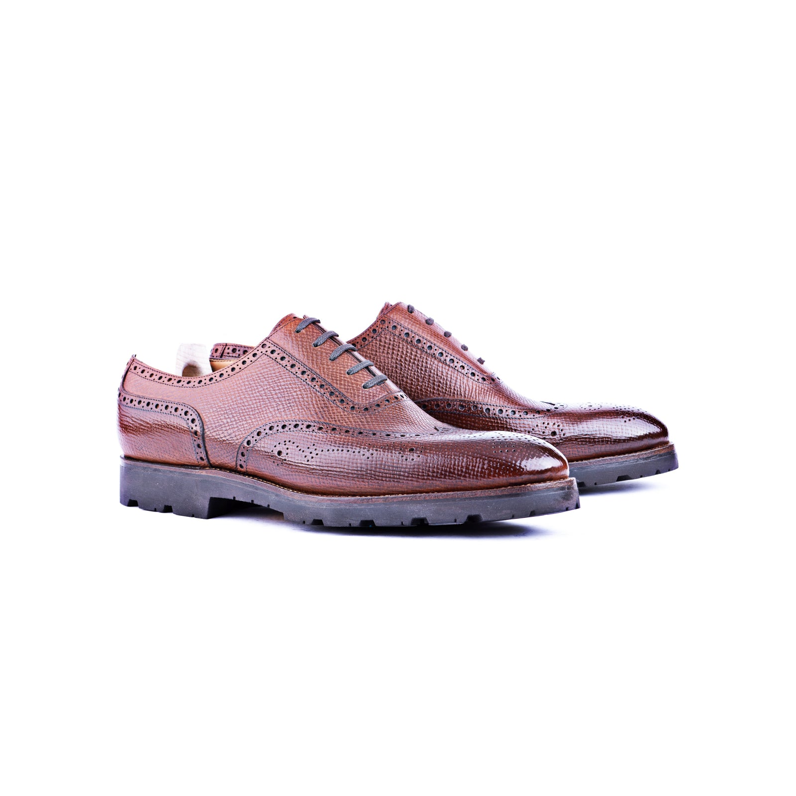 Long Wing Full Brogue Oxford Business Combat