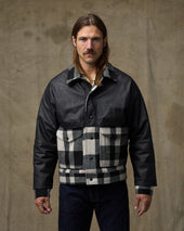 Mackinaw Wool Caped Jacket Plaid