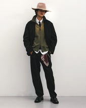 Cinch Back Curved Pants Twill